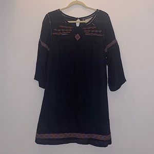 California MoonRise, Shift Dress, Boho, black, small